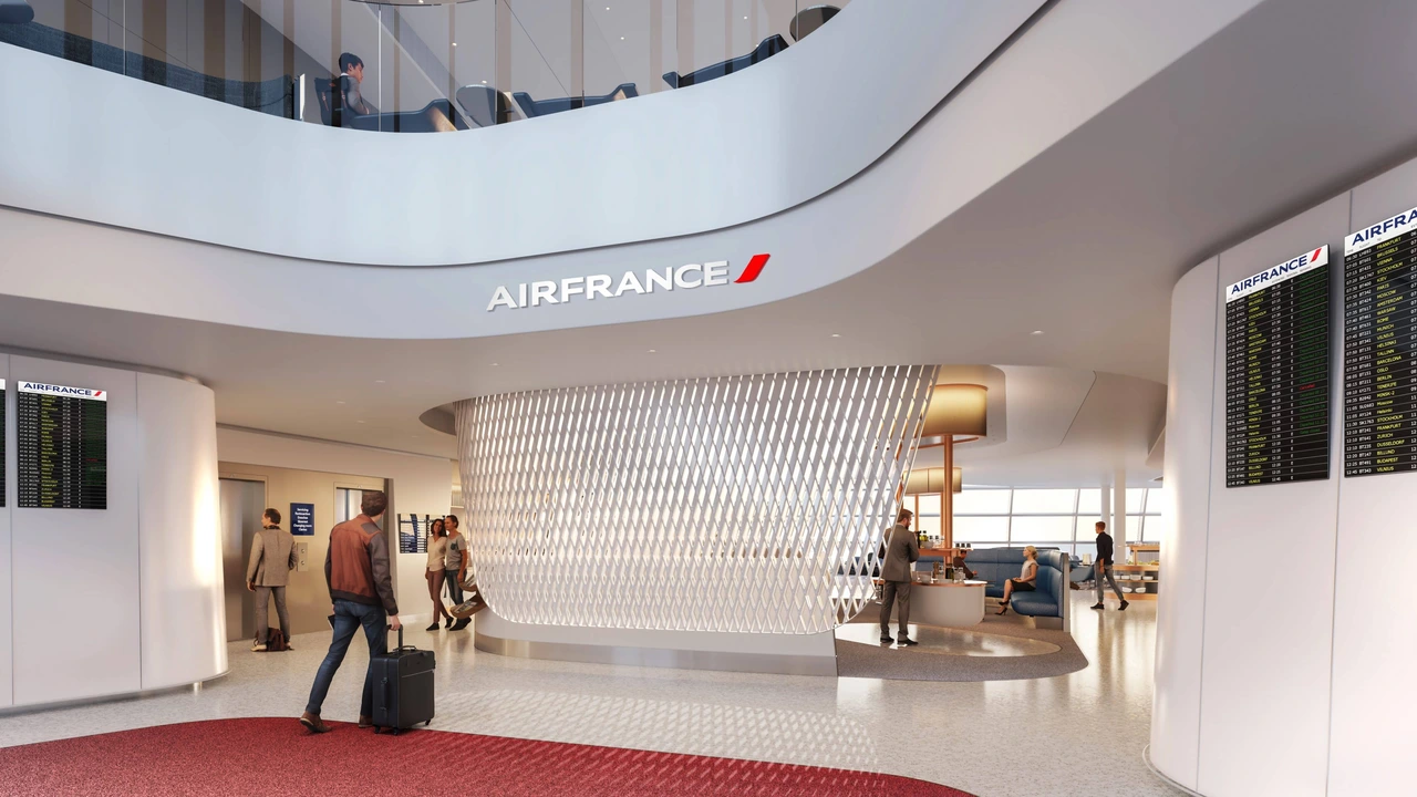 Air France Salon lounge at Paris Charles de Gaulle Terminal 2E