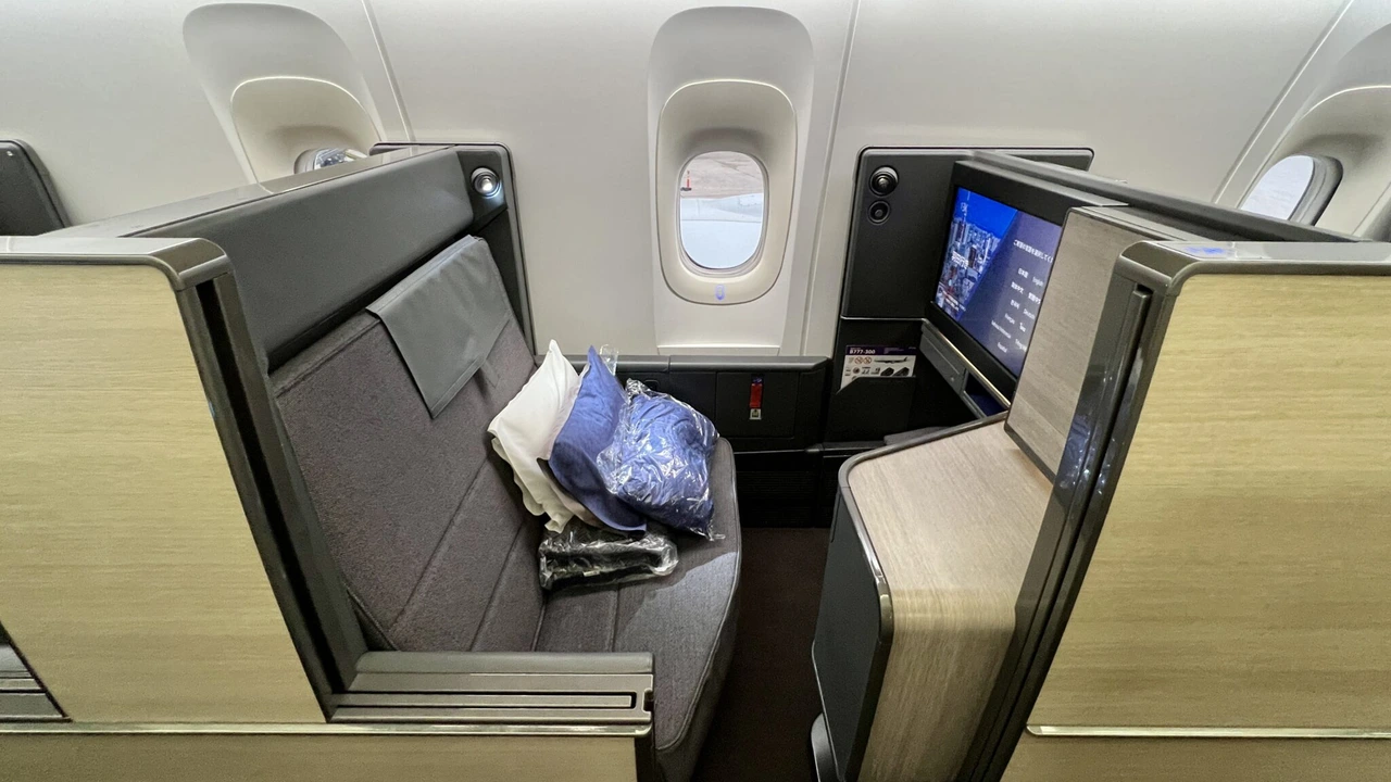 ANA The Room business class suite with sliding privacy door