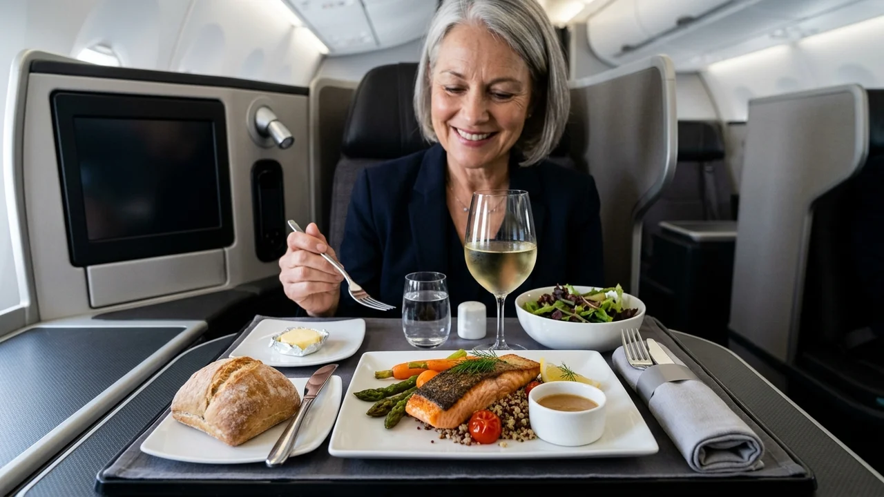 Delta One Suite meal service
