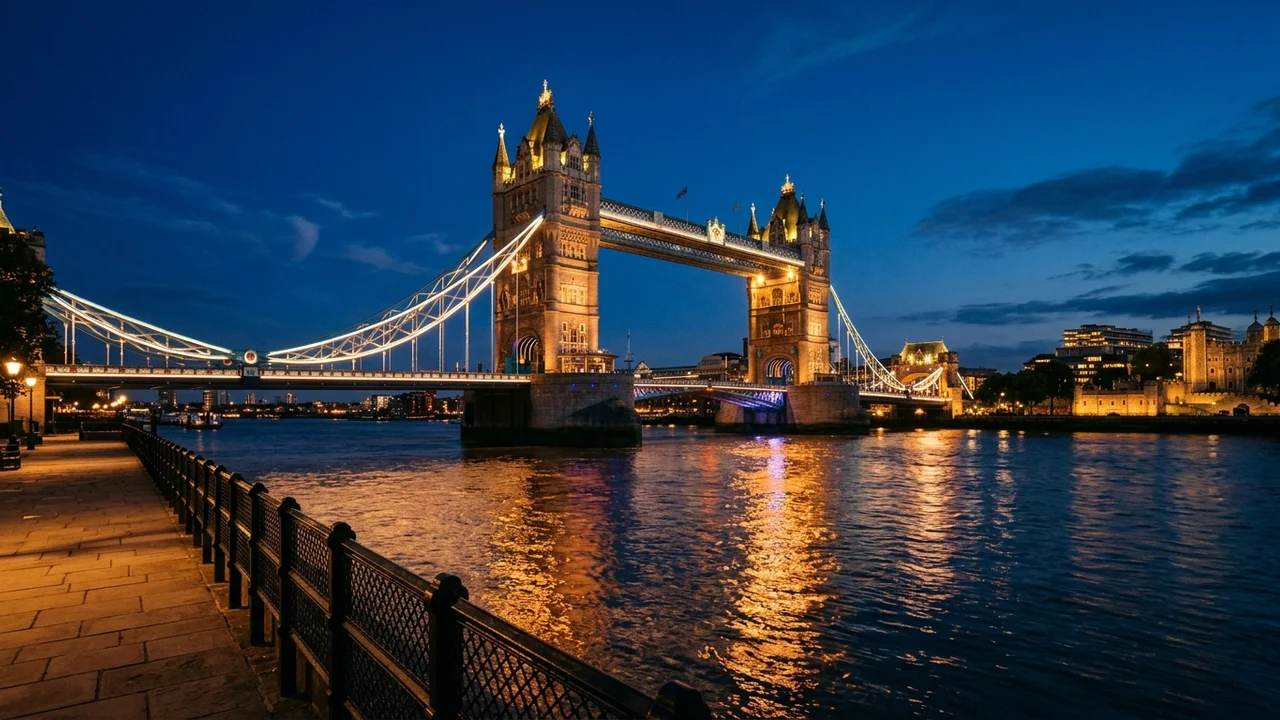 Tower Bridge London at night