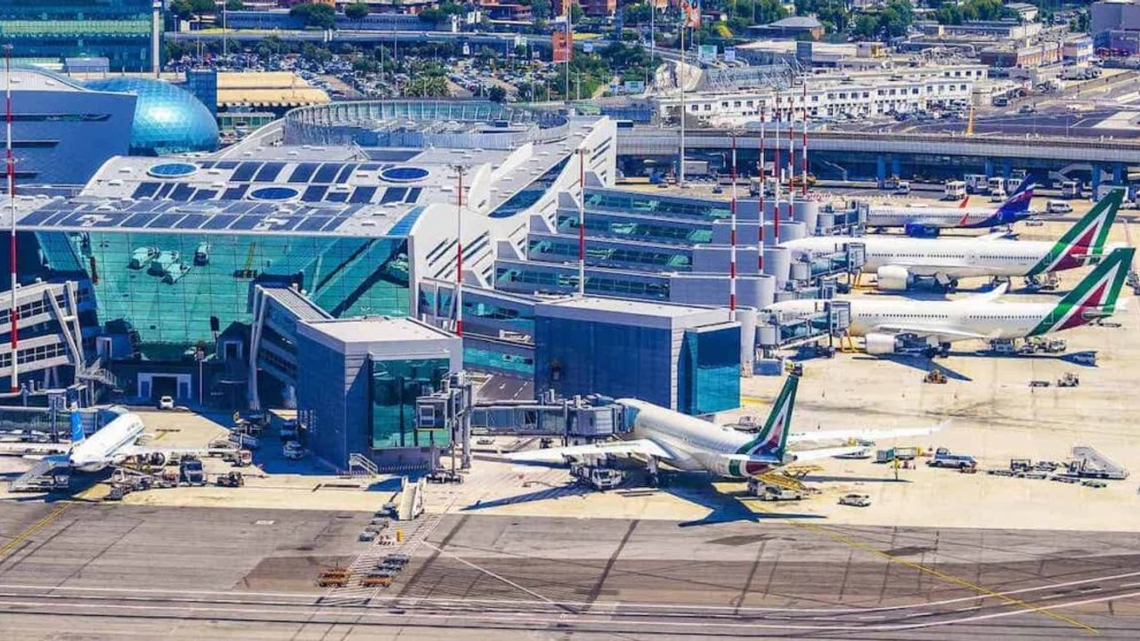 Rome Fiumicino Airport terminal interior