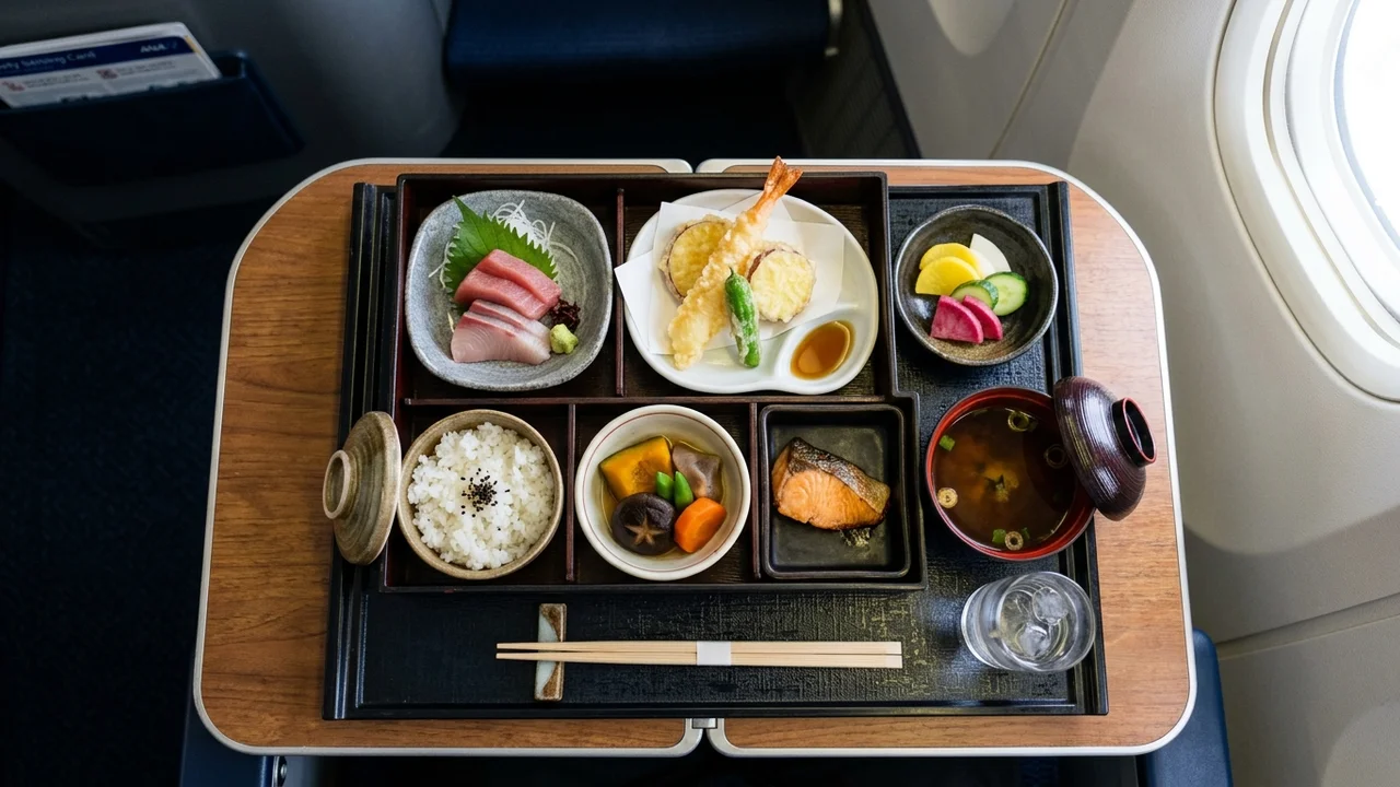 ANA kaiseki multi-course meal