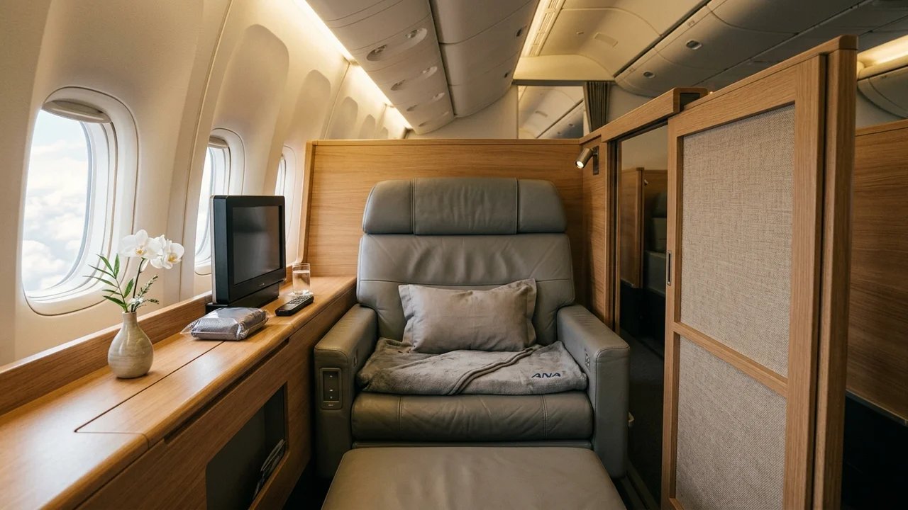 ANA The Room business class extra-wide seat suite
