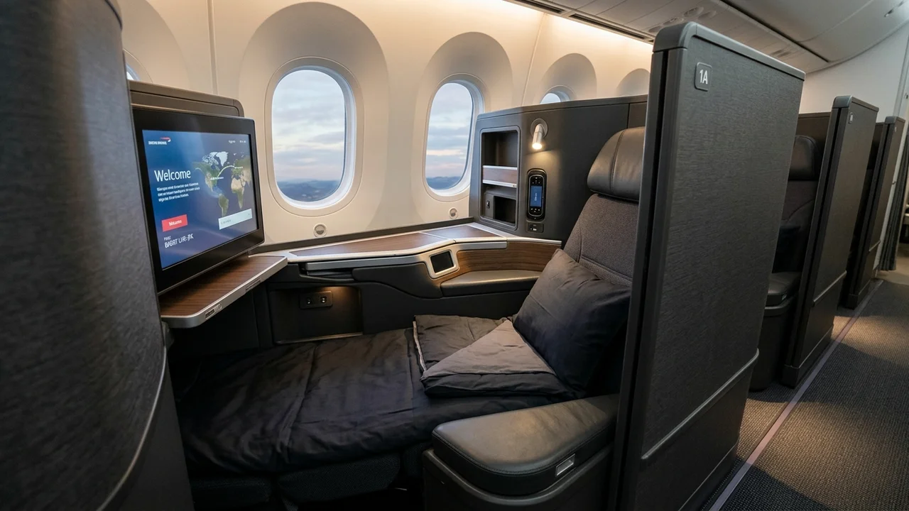 Single window business class suite with high privacy shell