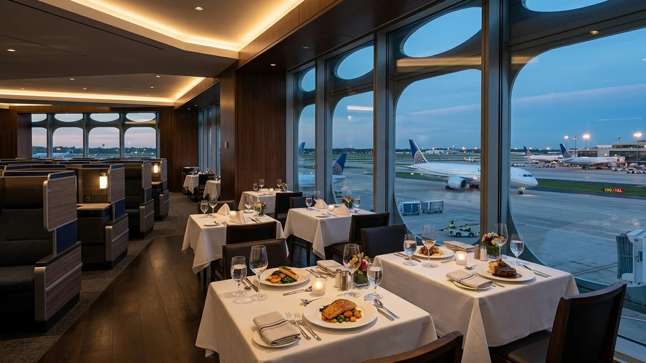 Premium lounge à la carte dining