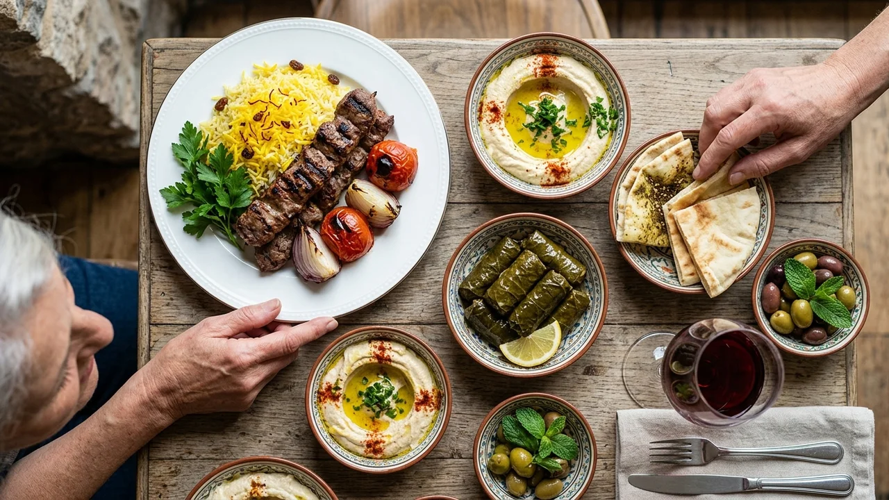 Premium Arabic business class dining