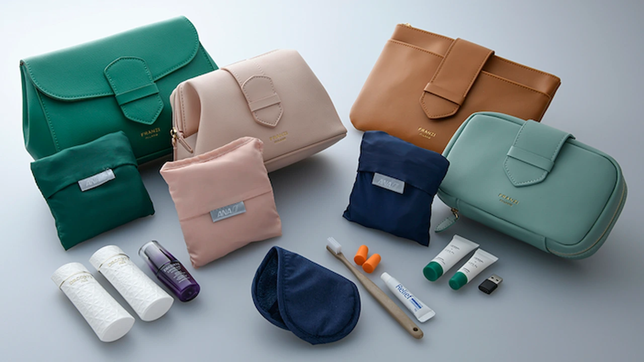 ANA Japanese minimalist luxury in-flight amenity collection