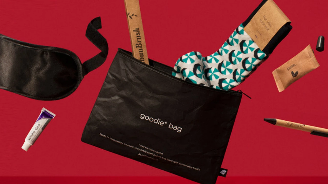 Virgin Atlantic sustainable designer amenity pouch