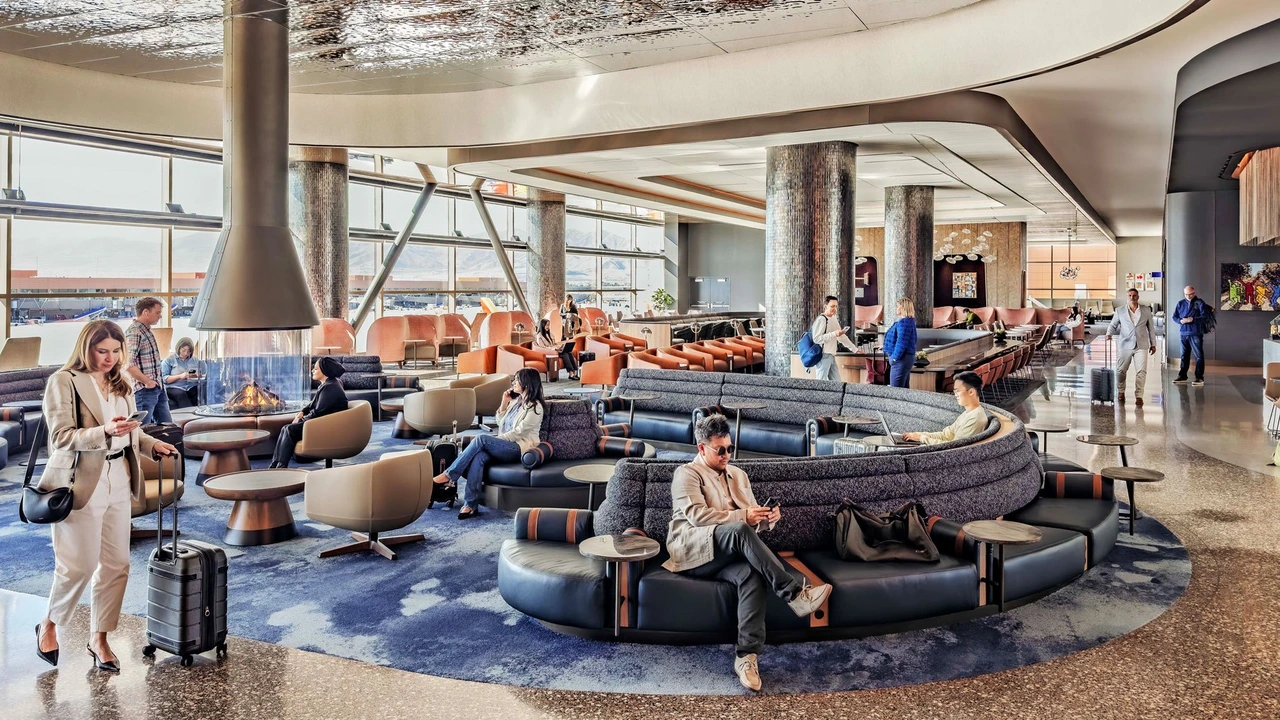 Delta Sky Club international departures lounge
