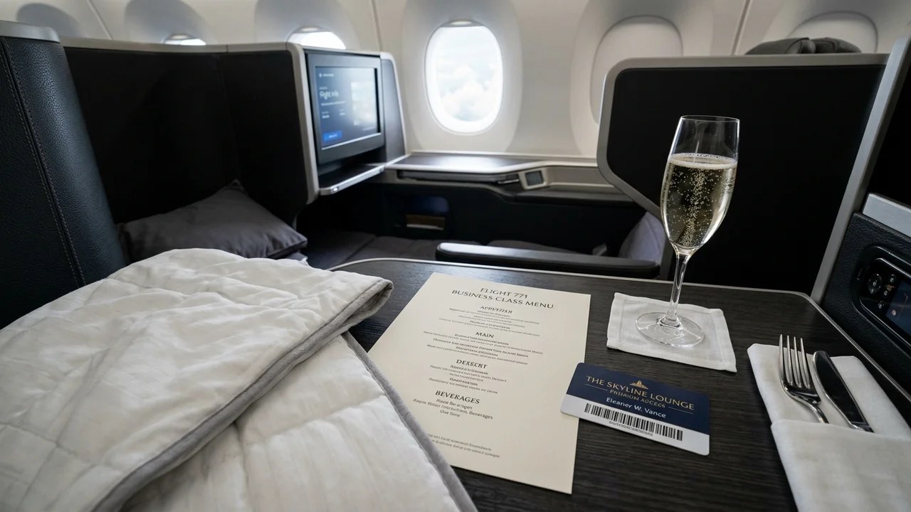 Premium business class dining