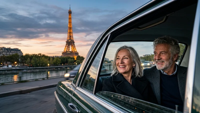 Arrival at Eiffel Tower
