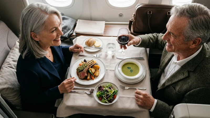 Business class British dining