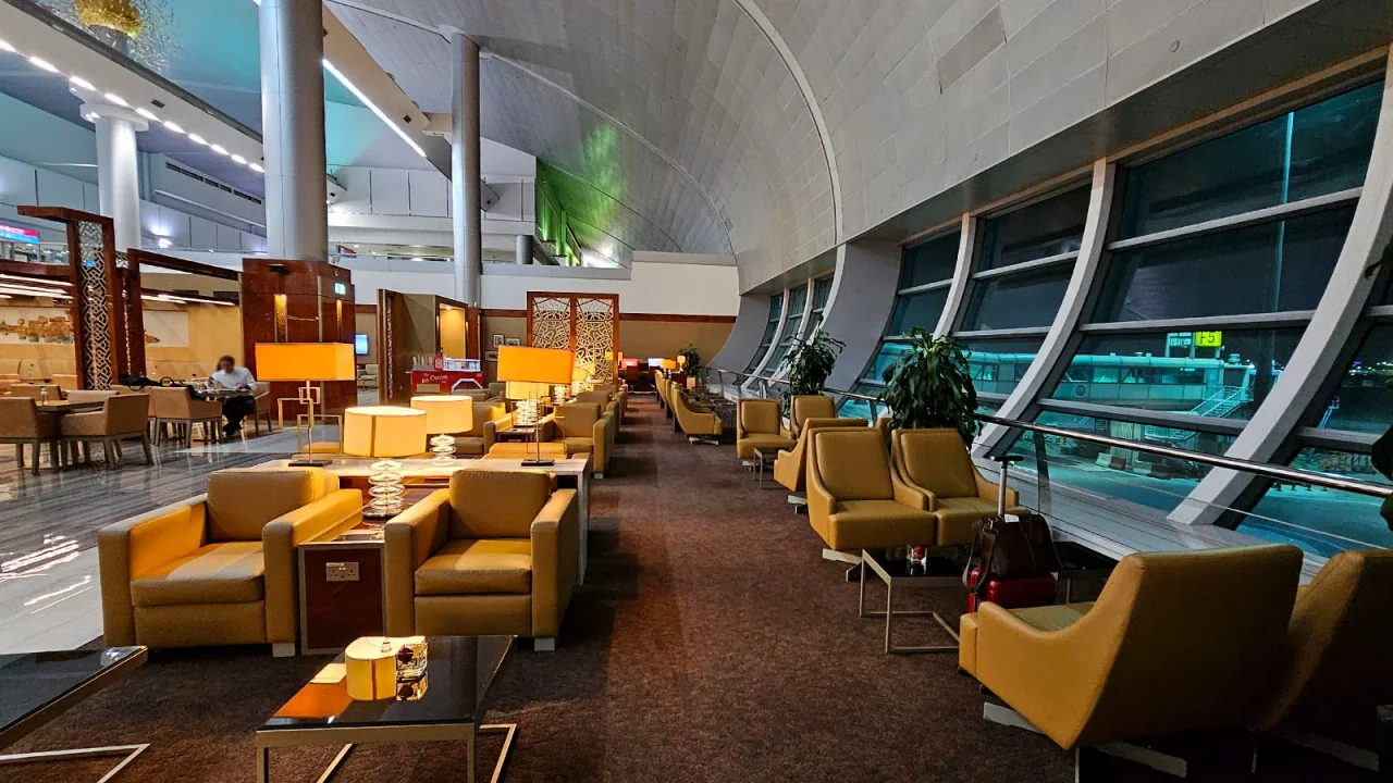 Dubai International Airport lounge