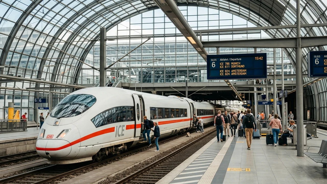 Frankfurt Airport long-distance train station connecting to major German cities
