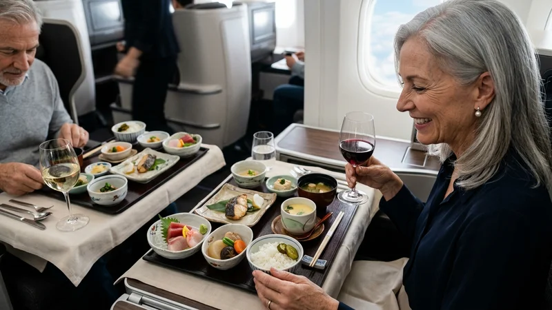 Business class Japanese Kaiseki