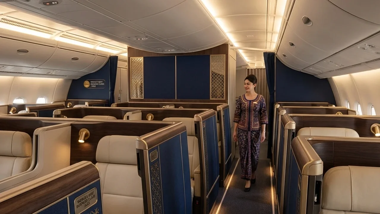Singapore Airlines cabin