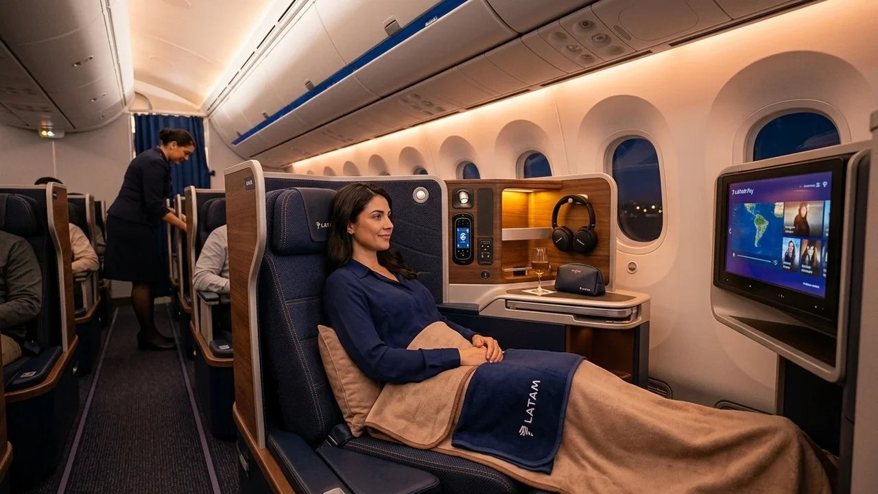 LATAM or American Airlines cabin