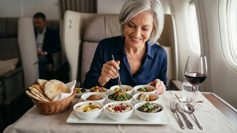 Business class Arabic mezze