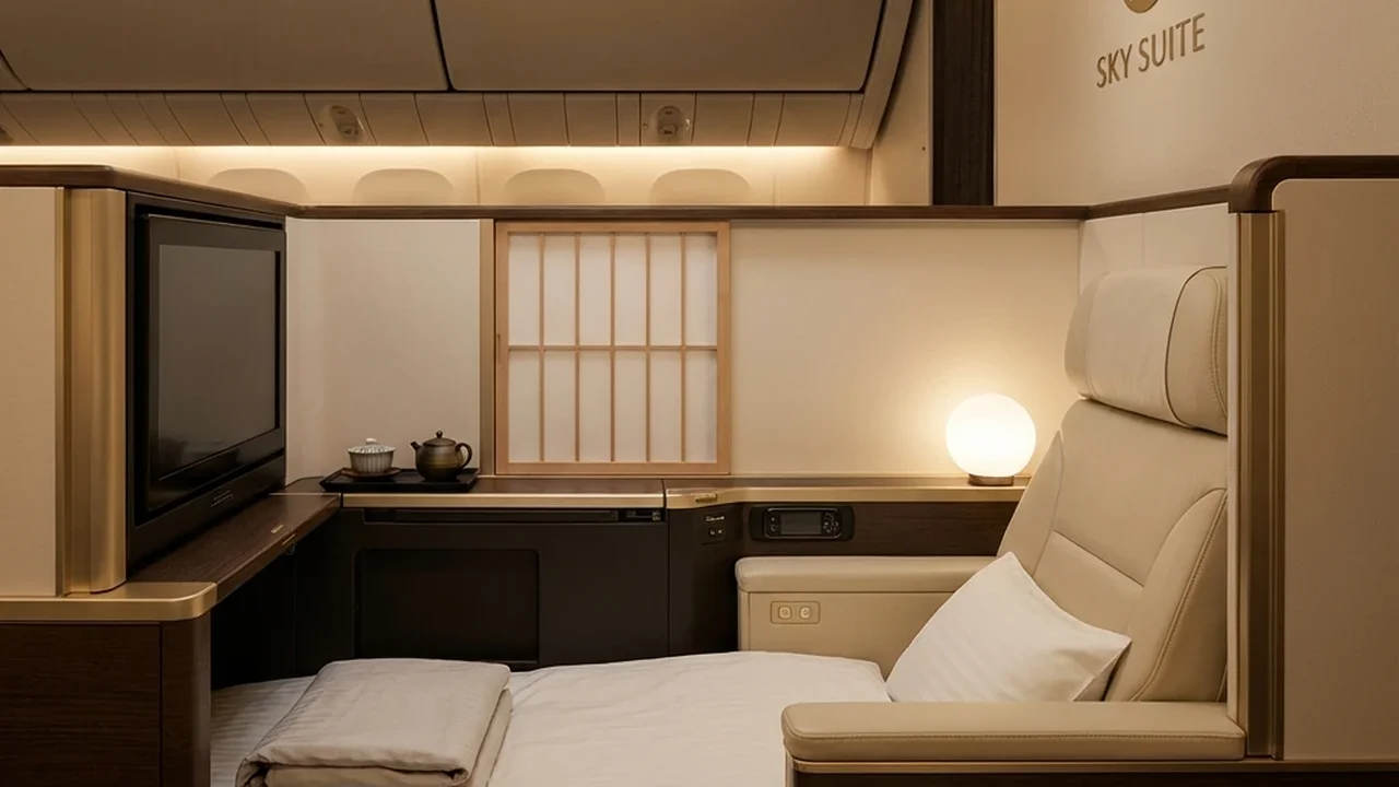 JAL cabin