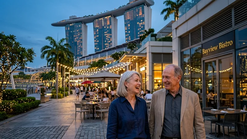 Street scene near Marina Bay Sands