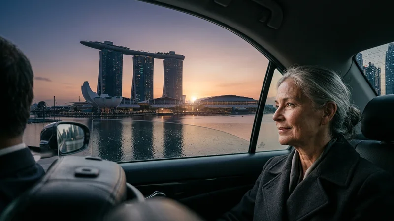 Arrival at Marina Bay Sands