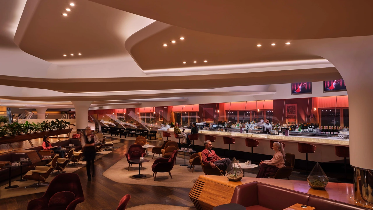 Virgin Atlantic Clubhouse lounge at London Heathrow Terminal 3