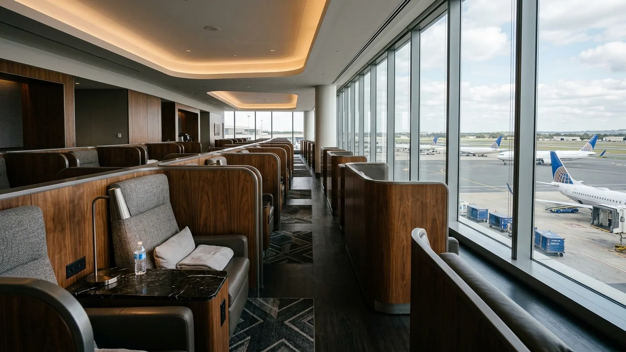 United Polaris Lounge at Dulles Airport