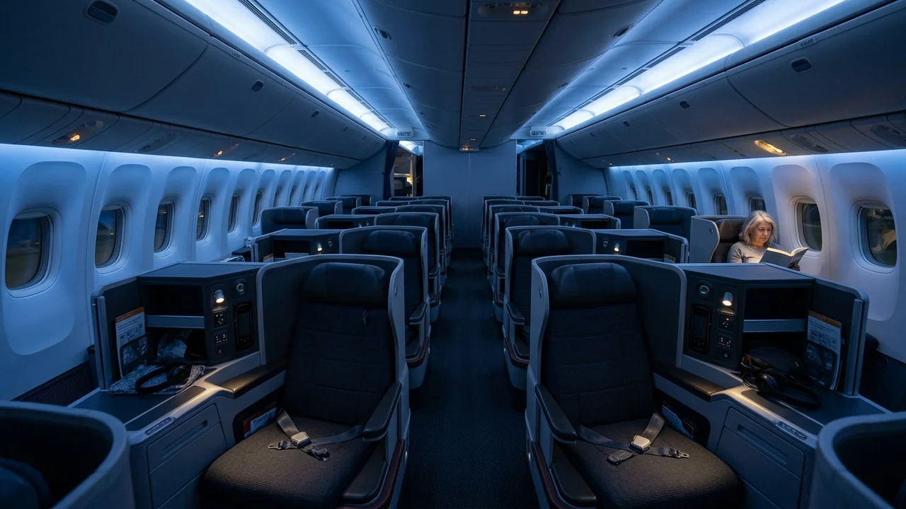 Widebody aircraft on the tarmac